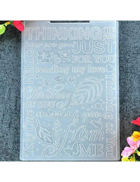 Plantilla de Embossing DDOUJOY 12.5x17.8cm para Scrapbooking Plantilla de Embossing DDOUJOY 12.5x17.8cm para Scrapbooking