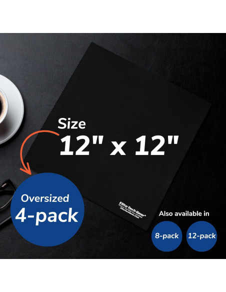 Paño de limpieza de microfibra Elite Tech Gear - 4 unidades Paño de limpieza de microfibra Elite Tech Gear - 4 unidades
