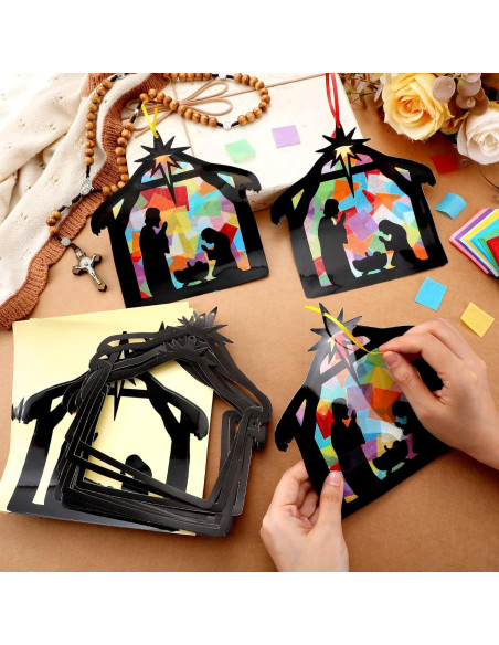 Kit de Manualidades Navidad Eersida 32 Sets Atrapa Luz Kit de Manualidades Navidad Eersida 32 Sets Atrapa Luz