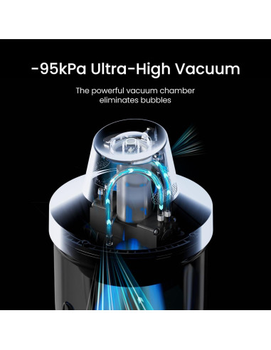 Máquina Eliminadora de Burbujas Resiners R-057E 2.23L Gris