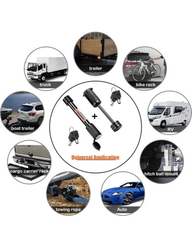 Conjunto de Cerraduras CZC AUTO para Enganche 5/8" y 1/4"