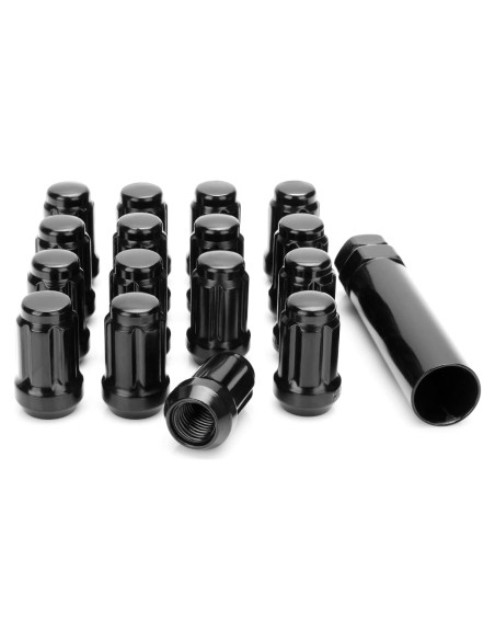 Tuercas de Llanta ATV M10x1.25 Glorider 16pcs Negras con Llave Tuercas de Llanta ATV M10x1.25 Glorider 16pcs Negras con Llave