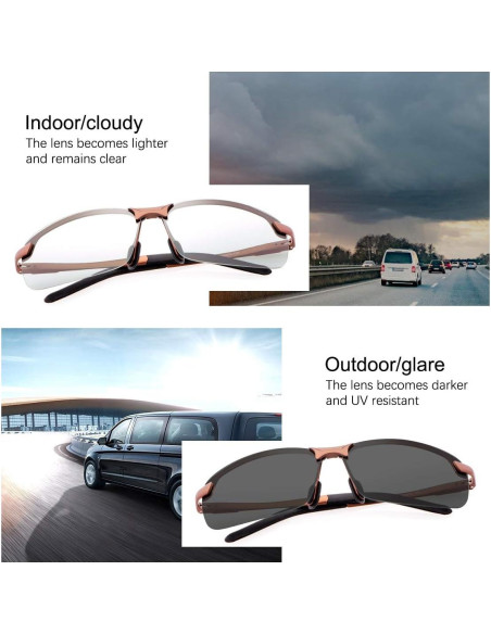 Gafas de sol YIMI fotocromáticas polarizadas UV400 unisex Gafas de sol YIMI fotocromáticas polarizadas UV400 unisex