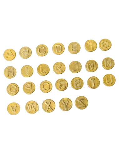 Juego de 26 Letras para Grabado de Madera Operitacx