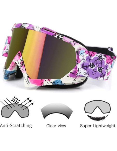 Gafas de Motocross JAMIEWIN C42 Anti UV y Anti Niebla Gafas de Motocross JAMIEWIN C42 Anti UV y Anti Niebla