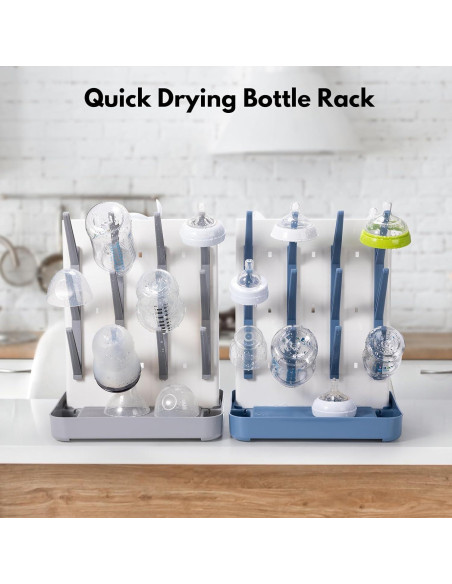 Soporte de Secado Vertical para Botellas Dersyer 001 Gris Soporte de Secado Vertical para Botellas Dersyer 001 Gris