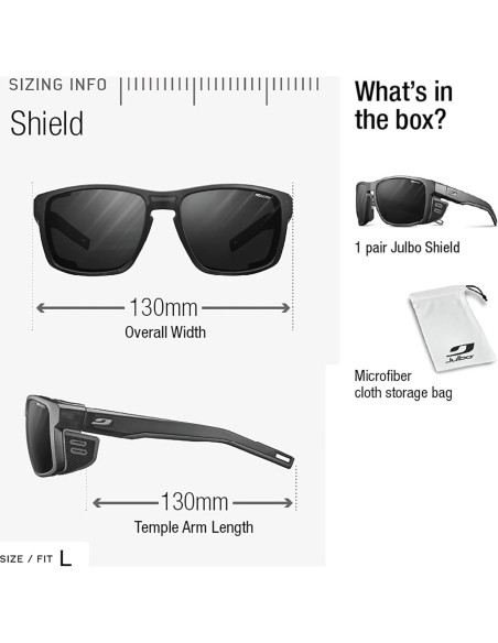 Gafas de sol Julbo Shield Glacier unisex - Lentes fotocromáticos Gafas de sol Julbo Shield Glacier unisex - Lentes fotocromáticos