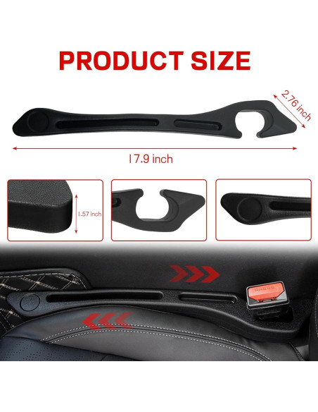 Relleno de Espacio para Asiento de Coche Wogomz - 2 Piezas Relleno de Espacio para Asiento de Coche Wogomz - 2 Piezas