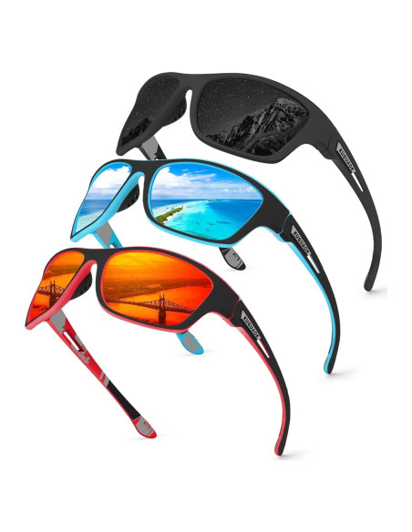 Gafas de sol KUGUAOK polarizadas para hombres 100% UV Gafas de sol KUGUAOK polarizadas para hombres 100% UV