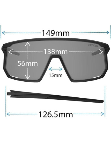 Gafas de Ciclismo Tifosi Moab - Lente Fototec Azul Clarion