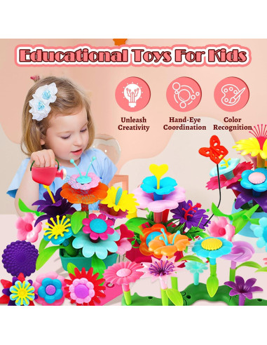Conjunto de Juguetes de Construcción Jardín de Flores FUNZBO 46pcs