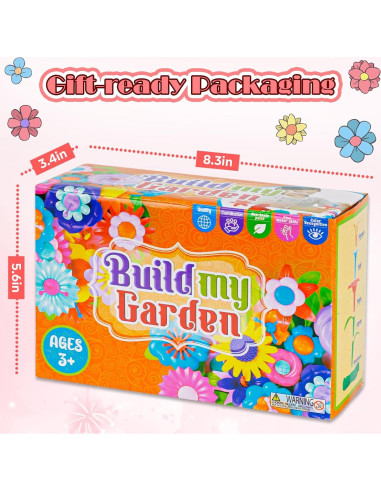 Conjunto de Juguetes de Construcción Jardín de Flores FUNZBO 46pcs
