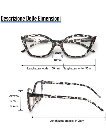 Gafas de lectura DXYXYO ojo de gato 2.0x 3 pares anti luz azul Gafas de lectura DXYXYO ojo de gato 2.0x 3 pares anti luz azul