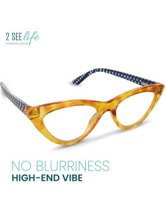 Gafas de lectura Cat Eye 3.0 Miel para Mujeres - Ligeras 2