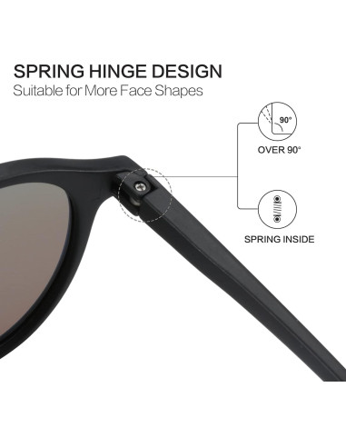 Gafas de Sol Polarizadas ZENOTTIC Retro Clásicas UV 100%