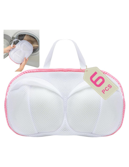 Bolsas de Lavado de Sujetadores ZKDYNJ - 6 Pcs Rosa XXL Bolsas de Lavado de Sujetadores ZKDYNJ - 6 Pcs Rosa XXL