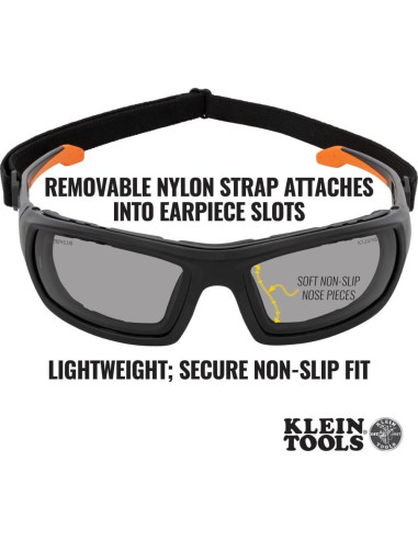 Gafas de Seguridad Klein Tools 60471, Lente Gris, Antivaho