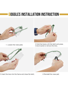Gafas Tácticas Antivaho - 3 Lentes Intercambiables 2