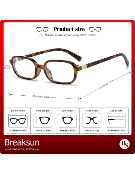 Gafas Retro Breaksun B70 Bloqueadoras Luz Azul 60mm Gafas Retro Breaksun B70 Bloqueadoras Luz Azul 60mm