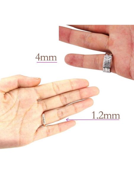 Ajustador de Tamaño de Anillo Invisible Coopache - 12 Piezas Ajustador de Tamaño de Anillo Invisible Coopache - 12 Piezas