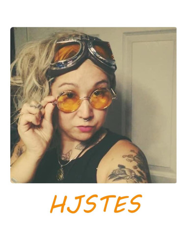 Gafas de sol redondas steampunk HJSUN10 con lentes HD