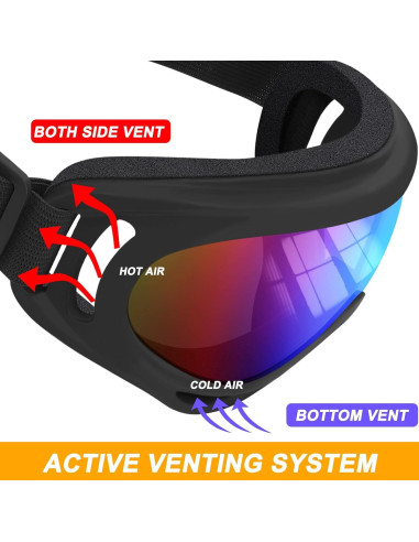 Gafas de Motocicleta OXG 2 Pack + 2 Bufandas UV400