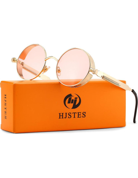 Gafas de sol redondas steampunk HJSUN10 unisex 46mm Gafas de sol redondas steampunk HJSUN10 unisex 46mm