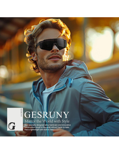 Gafas de sol deportivas Gesruny con lentes polarizados UV400