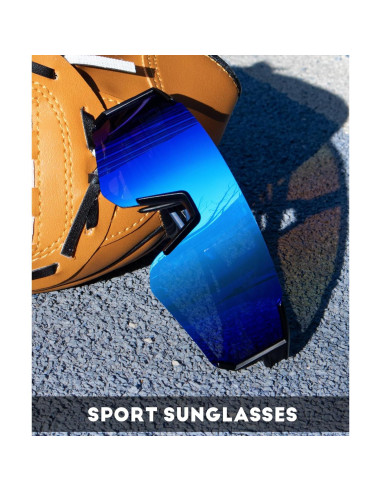 Gafas de sol deportivas NSSIW polarizadas UV400 para hombres