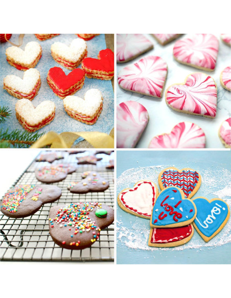 Juego de Cortadores de Galletas Corazón Yuntop - 5 Piezas Juego de Cortadores de Galletas Corazón Yuntop - 5 Piezas