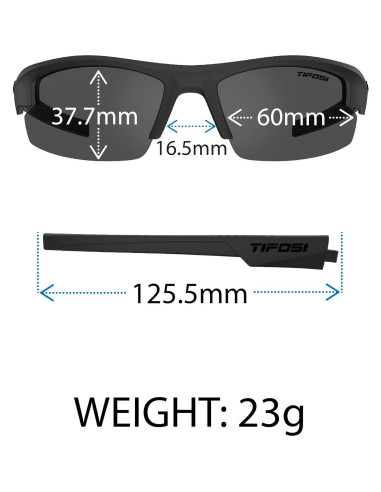 Gafas de sol Tifosi ShutOut - Lentes ahumados rojos