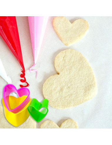 Juego de Cortadores de Galletas Corazón Yuntop - 5 Piezas