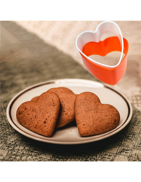 Juego de Cortadores de Galletas Corazón Yuntop - 5 Piezas Juego de Cortadores de Galletas Corazón Yuntop - 5 Piezas