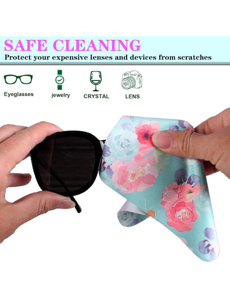 12 Paños de Microfibra ADBGV para Limpieza de Lentes y Pantallas 12 Paños de Microfibra ADBGV para Limpieza de Lentes y Pantallas