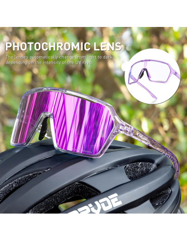 Gafas de Ciclismo KAPVOE K335 Fotoquímicas UV400