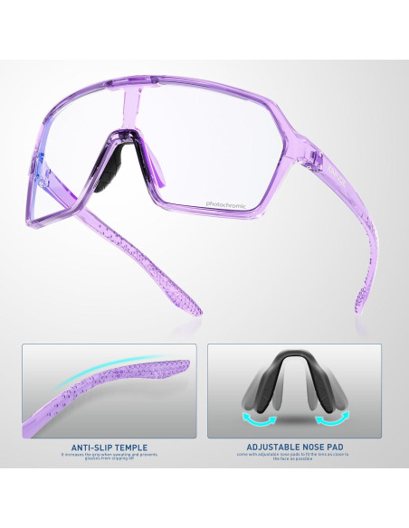 Gafas de Ciclismo KAPVOE K335 Fotoquímicas UV400 Gafas de Ciclismo KAPVOE K335 Fotoquímicas UV400
