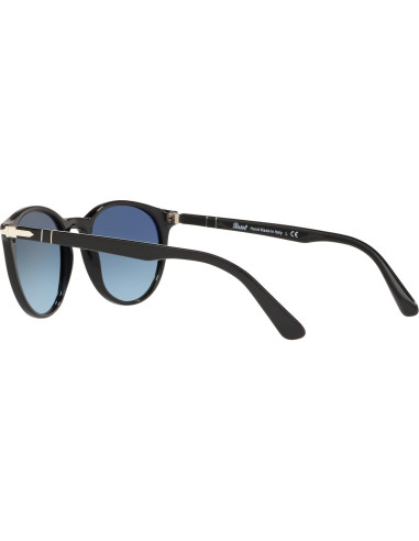 Gafas de sol redondas Persol PO3152S negras con lentes degradados