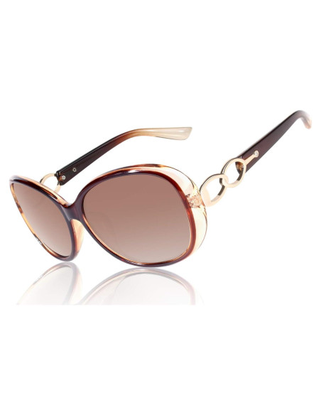 Gafas de Sol CGID Oversized UV400 Marrón Polarizadas Gafas de Sol CGID Oversized UV400 Marrón Polarizadas