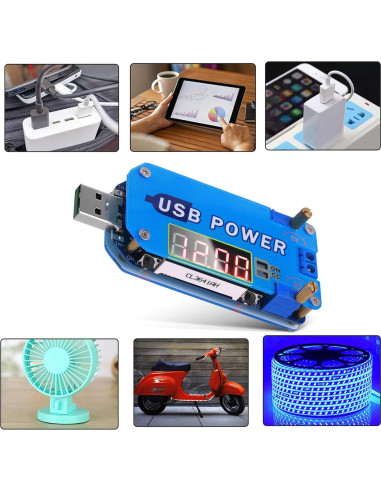 Convertidor de Voltaje Buck Boost PEMENOL 15W 0.5-30V USB