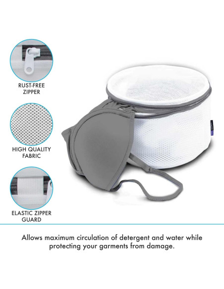 Bolsa de Lavado de Sujetadores Laundry 360 - Micro Malla 4 Prendas Bolsa de Lavado de Sujetadores Laundry 360 - Micro Malla 4 Prendas