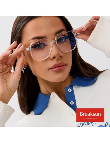Gafas de sol cuadradas Breaksun B68 con bloqueo luz azul
