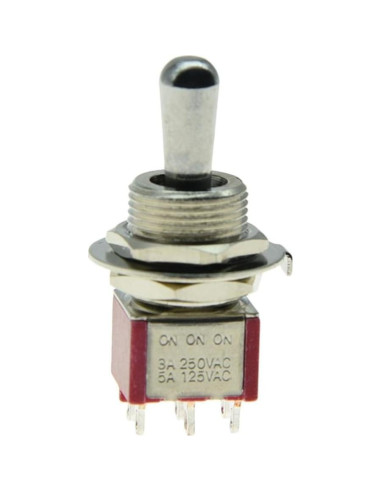 Interruptor de palanca Dopro Fat Bat DPDT 12V 3 posiciones