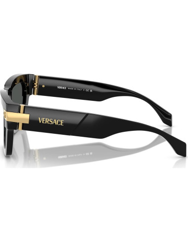 Gafas de sol Versace Hombre Marco Negro Lentes Grises 55mm