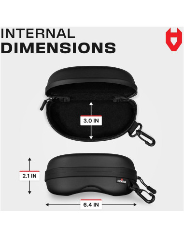 Estuche Semi Duro NoCry para Gafas de Sol Resistente al Agua