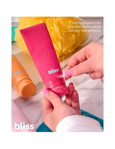 Juego de Botellas de Viaje Bliss - 4 Piezas A Prueba de Fugas