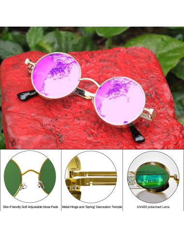 Gafas de Sol Góticas Steampunk ROCKNIGHT UV400 Unisex