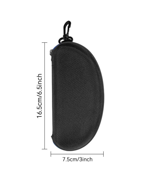 Estuche rígido para gafas EVA 3 piezas azul portátil Estuche rígido para gafas EVA 3 piezas azul portátil