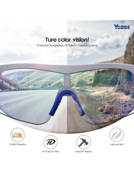 Gafas de Ciclismo Polarizadas YOZISS Cg9025w-b UV400 Gafas de Ciclismo Polarizadas YOZISS Cg9025w-b UV400