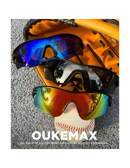 Gafas de sol OUKEMAX polarizadas para deportes y correr Gafas de sol OUKEMAX polarizadas para deportes y correr