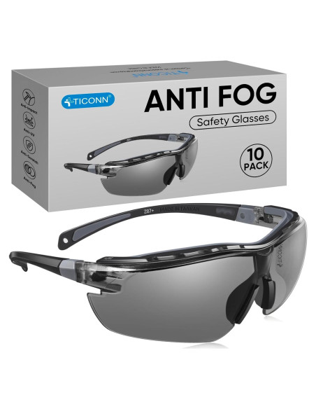 Gafas de seguridad TICONN antiempañantes UV y ajustables Gafas de seguridad TICONN antiempañantes UV y ajustables